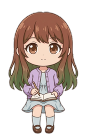Fairy writing a diary